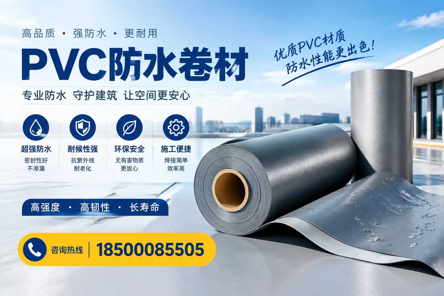 如何判断PVC防水卷材的质量优劣？包头选购技巧